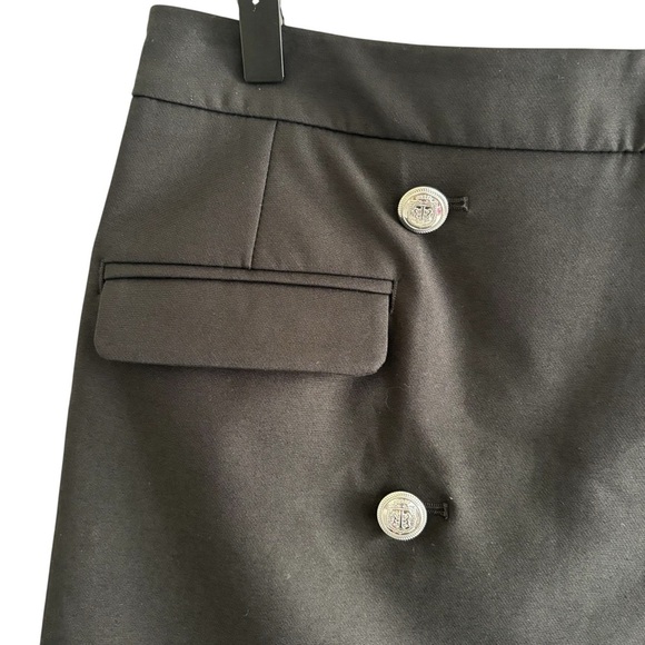 Talbots Faux Wrap Button Knee-Length A-Line Skirt Office Workwear Classic Size 6 - Picture 3 of 13